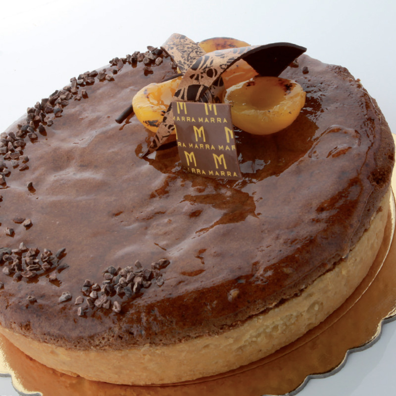 Frangipane al cacao con albicocche