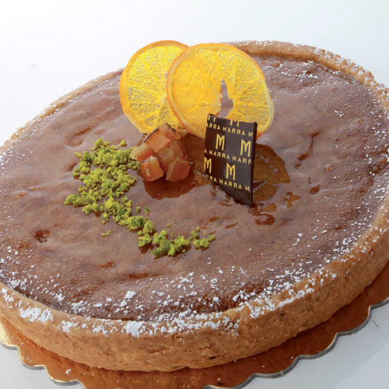 Frangipane al pistacchio e arancia
